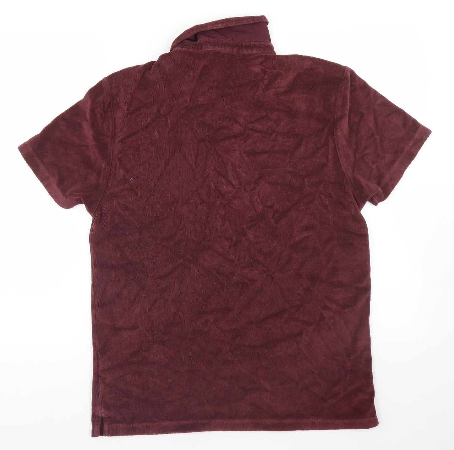 Autograph Mens Brown  Cotton  Polo Size M Collared