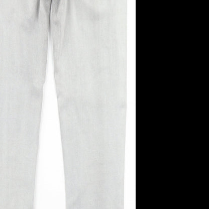 Denim 1982 Mens Grey  Cotton Skinny Jeans Size 30 in L26 in Regular Button