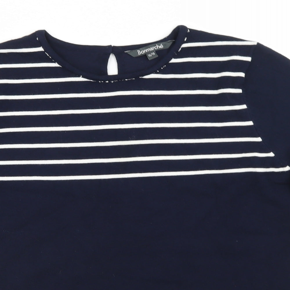 Womens UK Size 16 Bonmarché Blue Pullover Jumper