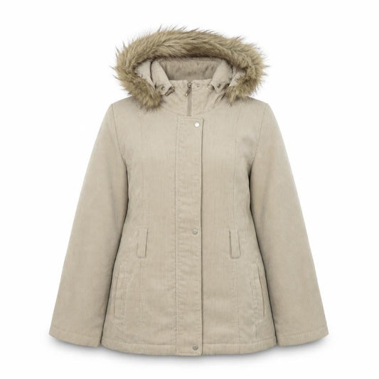 Womens UK Size 12 Klass Beige Parka Coat
