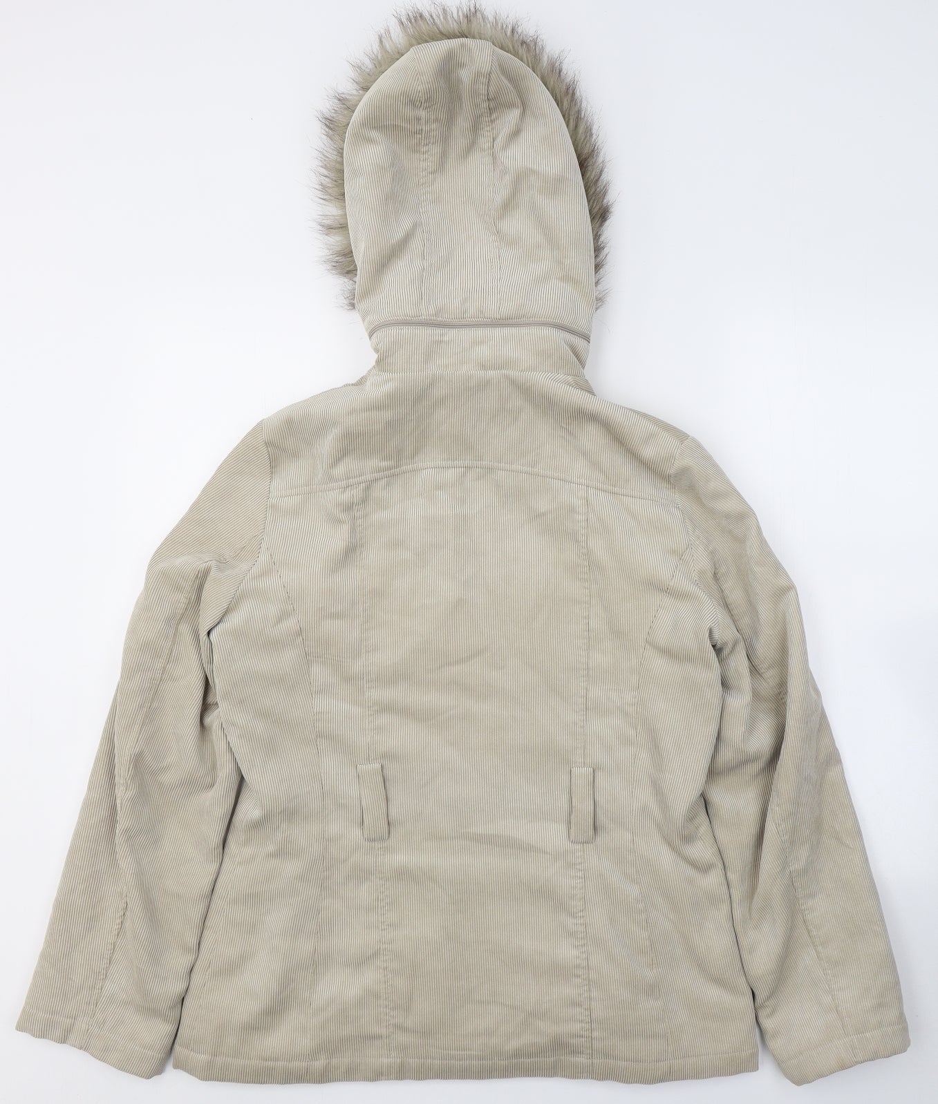 Womens UK Size 12 Klass Beige Parka Coat
