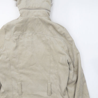 Womens UK Size 12 Klass Beige Parka Coat