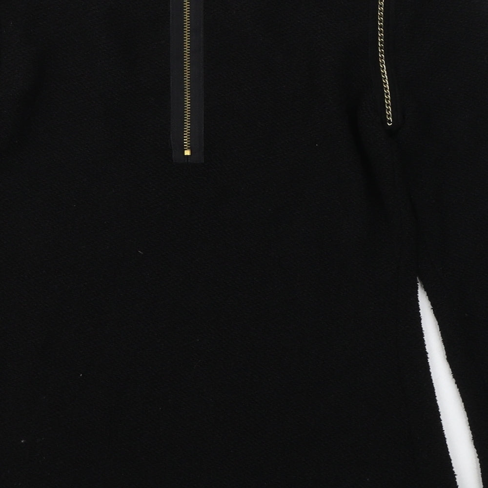 Womens UK Size 8 Limited Collection Black Jersey Blouse