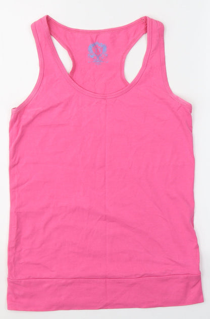 Womens UK Size 12 Dunnes Stores Pink Jersey Tank