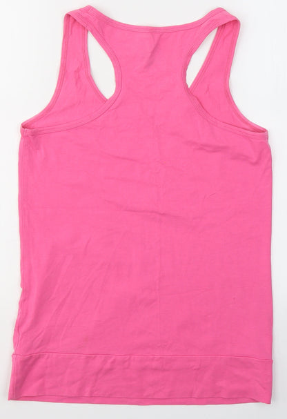 Womens UK Size 12 Dunnes Stores Pink Jersey Tank