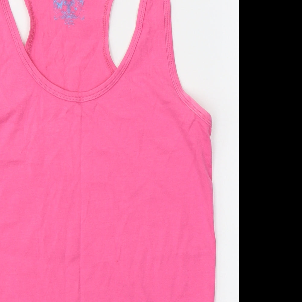 Womens UK Size 12 Dunnes Stores Pink Jersey Tank