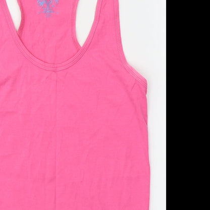 Womens UK Size 12 Dunnes Stores Pink Jersey Tank