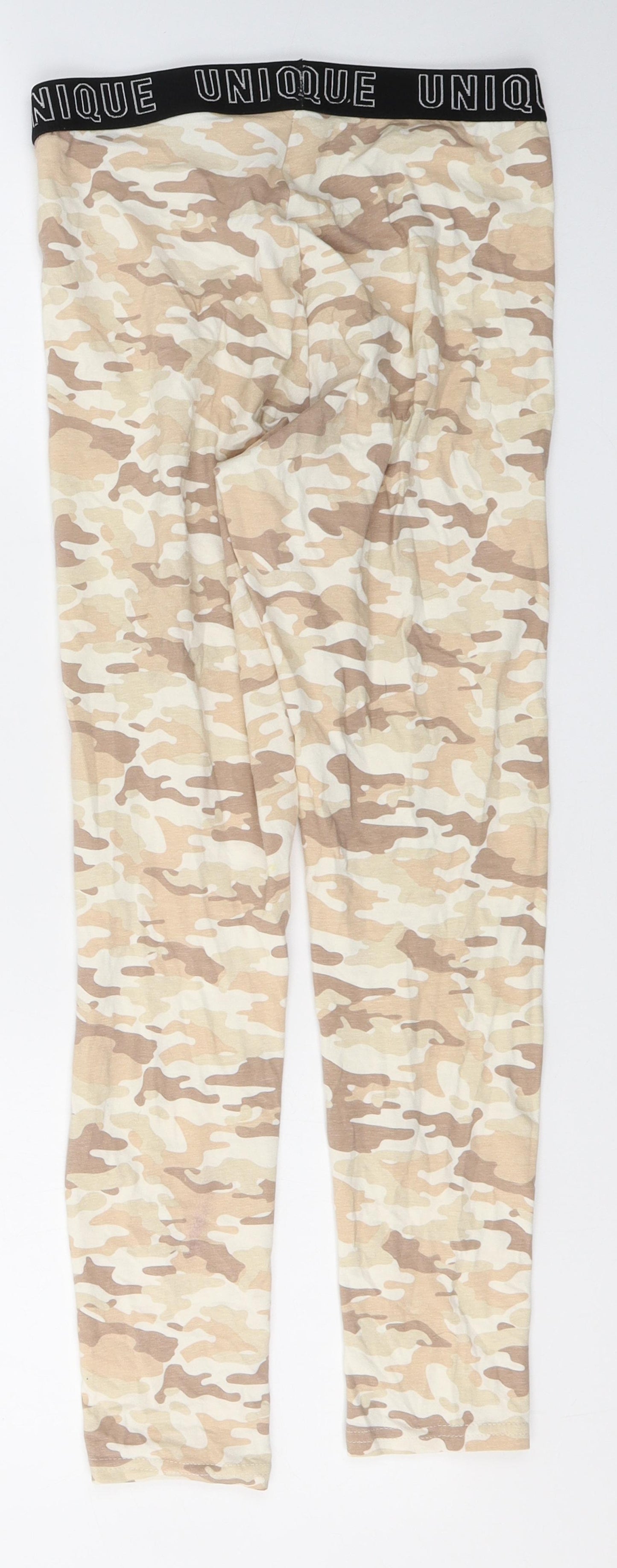 Candy Girls Beige Camouflage Cotton Jegging Trousers Size 12 Years  Regular