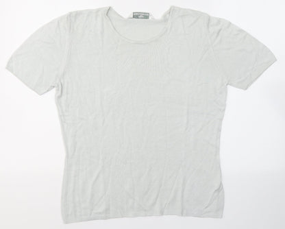 Womens UK Size 12 Marks and Spencer Grey Jersey T-Shirt