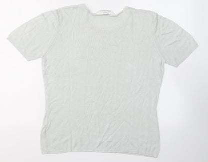 Womens UK Size 12 Marks and Spencer Grey Jersey T-Shirt
