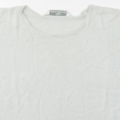 Womens UK Size 12 Marks and Spencer Grey Jersey T-Shirt