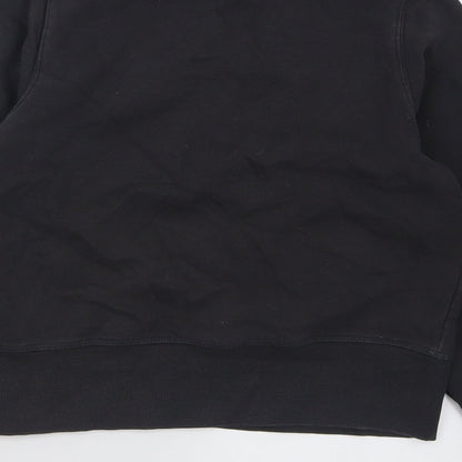 Marks and Spencer Girls Black  Cotton Pullover Sweatshirt Size 11-12 Years   - awesome