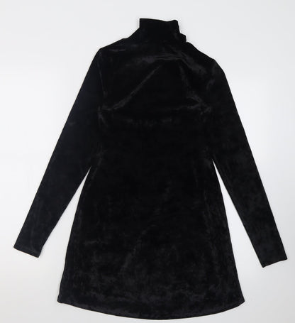 Kimchi Blue Womens Black  Polyester A-Line  Size XS  High Neck Pullover