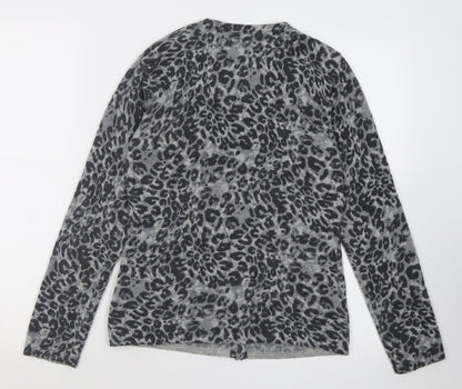 Womens UK Size S Kenar Grey Cardigan Jumper
