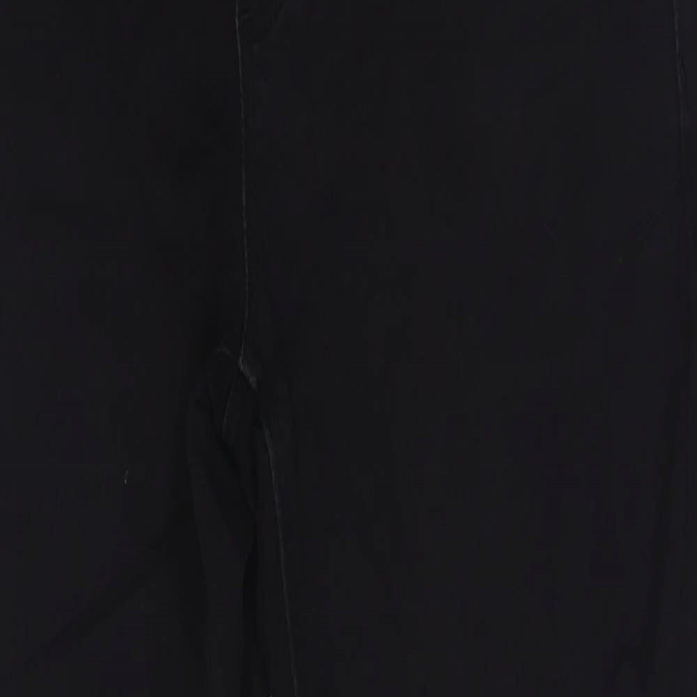 Dorothy Perkins Womens Black  Cotton Skinny Jeans Size 8 L28 in Regular Button