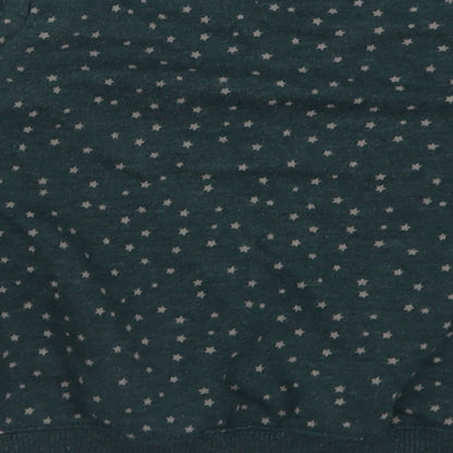 NEXT Girls Green Geometric Cotton Pullover Sweatshirt Size 8 Years  Pullover - Star Pattern