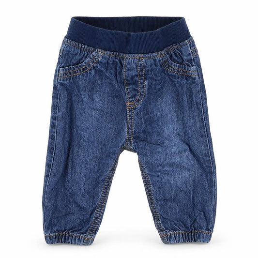 F&F Boys Blue  Cotton Jogger Jeans Size 3-6 Months  Pullover
