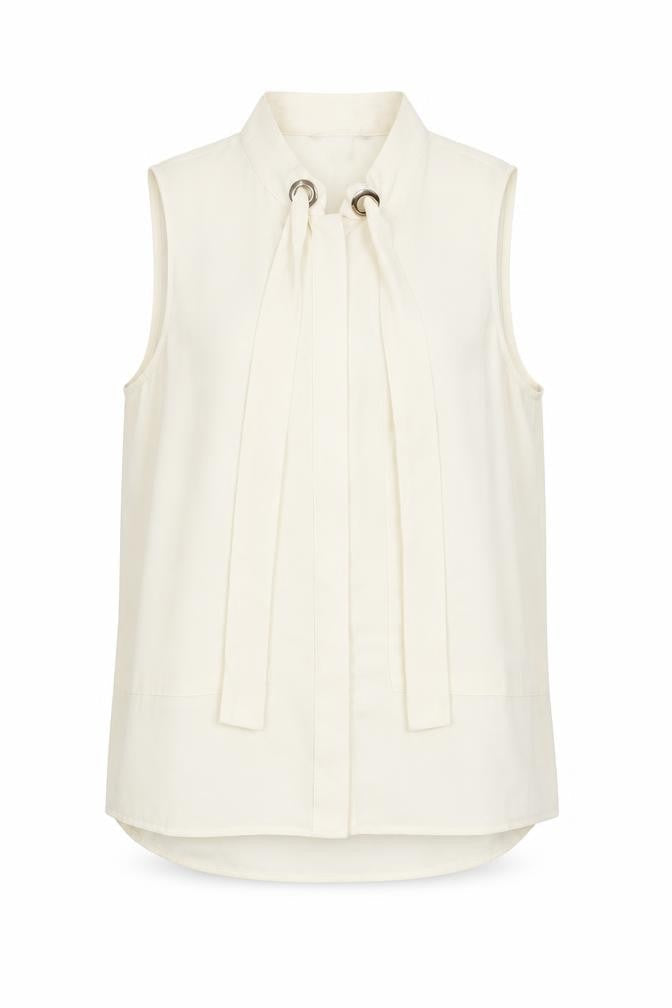 Womens UK Size 8 H&M Ivory Basic Blouse