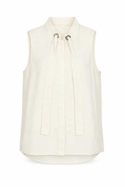 Womens UK Size 8 H&M Ivory Basic Blouse