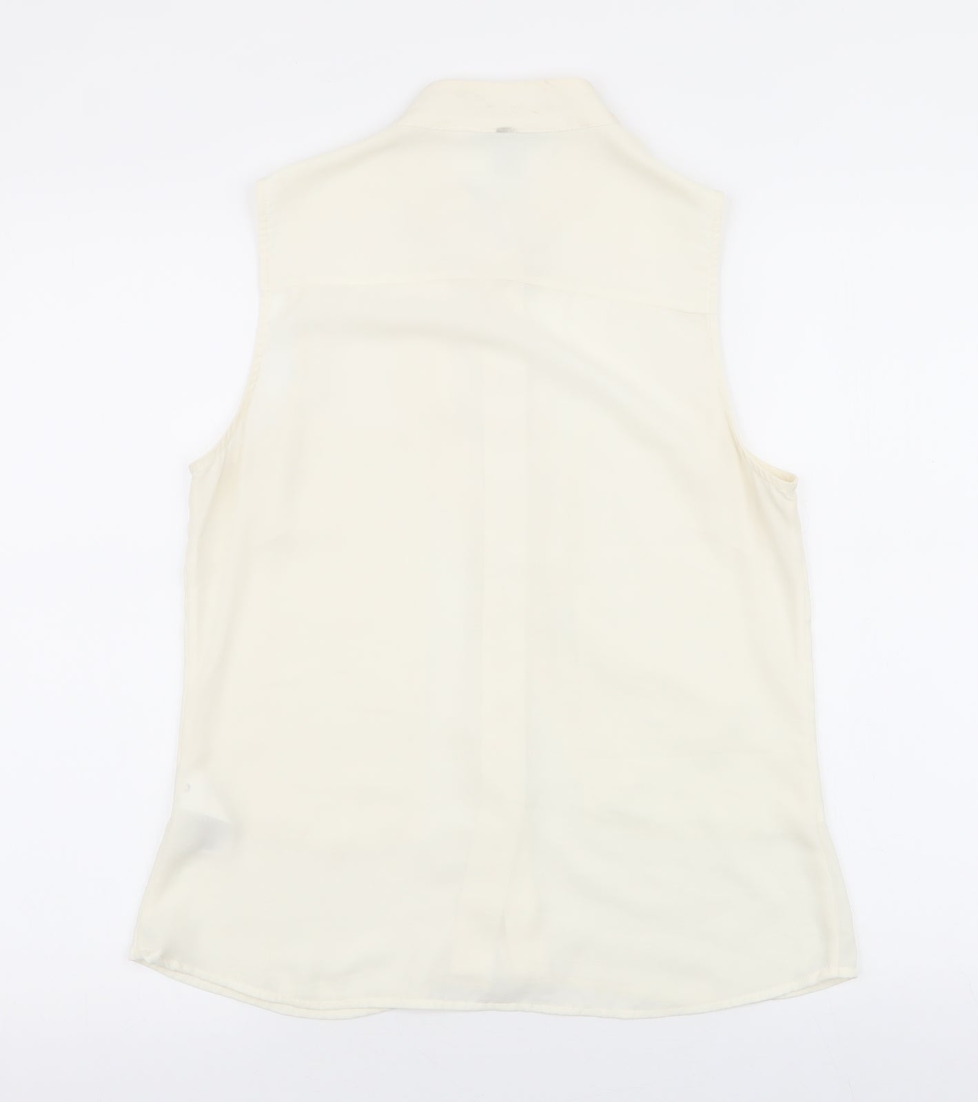 Womens UK Size 8 H&M Ivory Basic Blouse