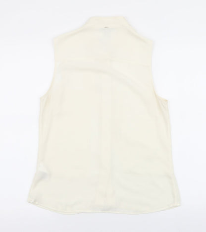 Womens UK Size 8 H&M Ivory Basic Blouse