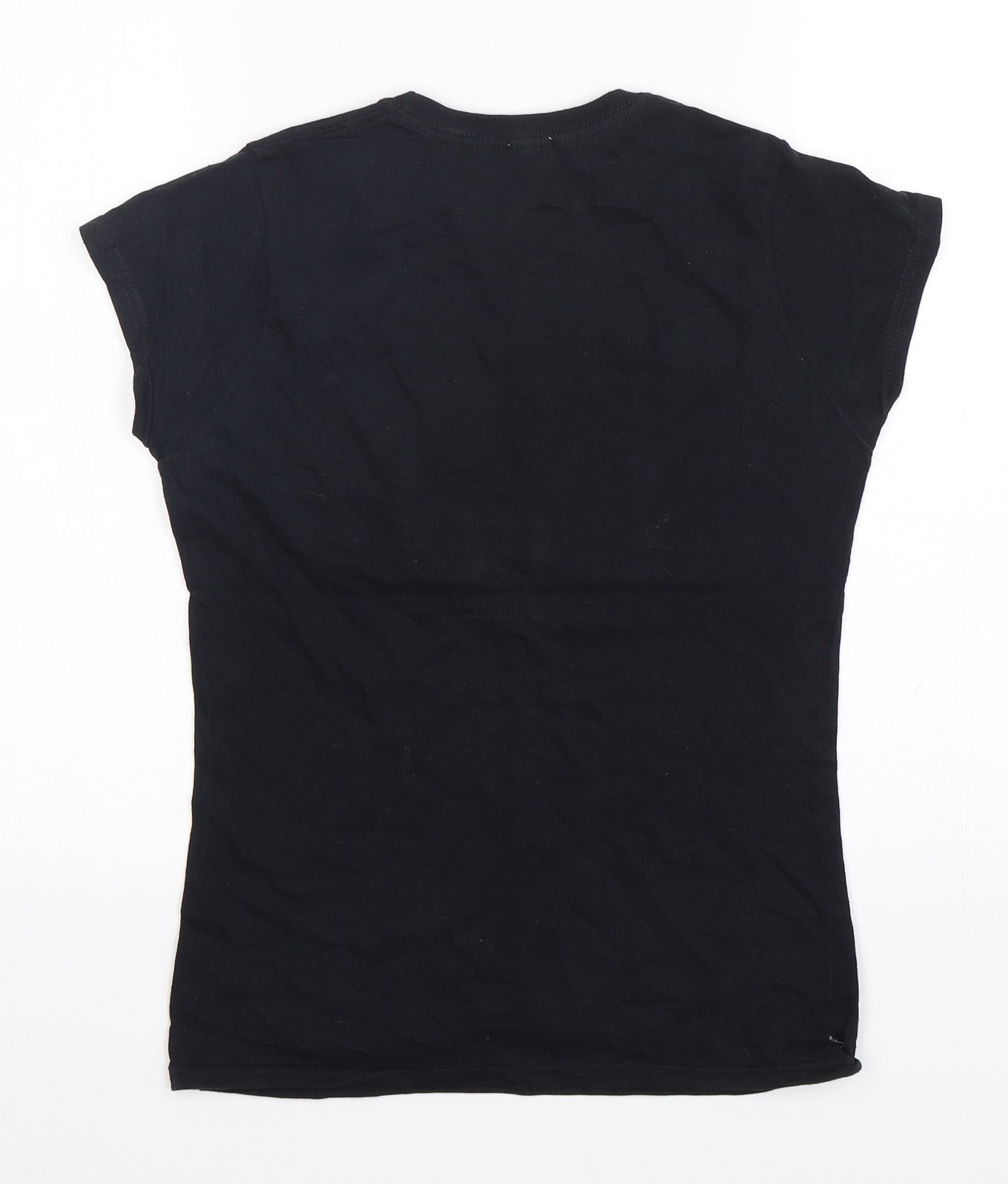 Womens UK Size 8 River island Black Basic T-Shirt
