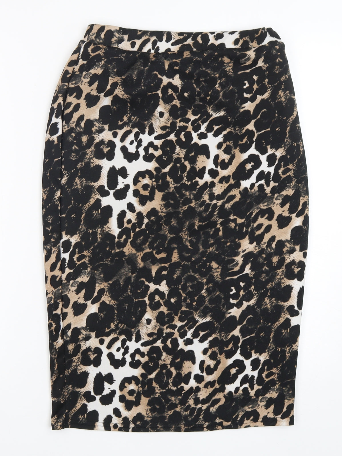 Boohoo Womens Multicoloured Animal Print Polyester Straight & Pencil Skirt Size 10