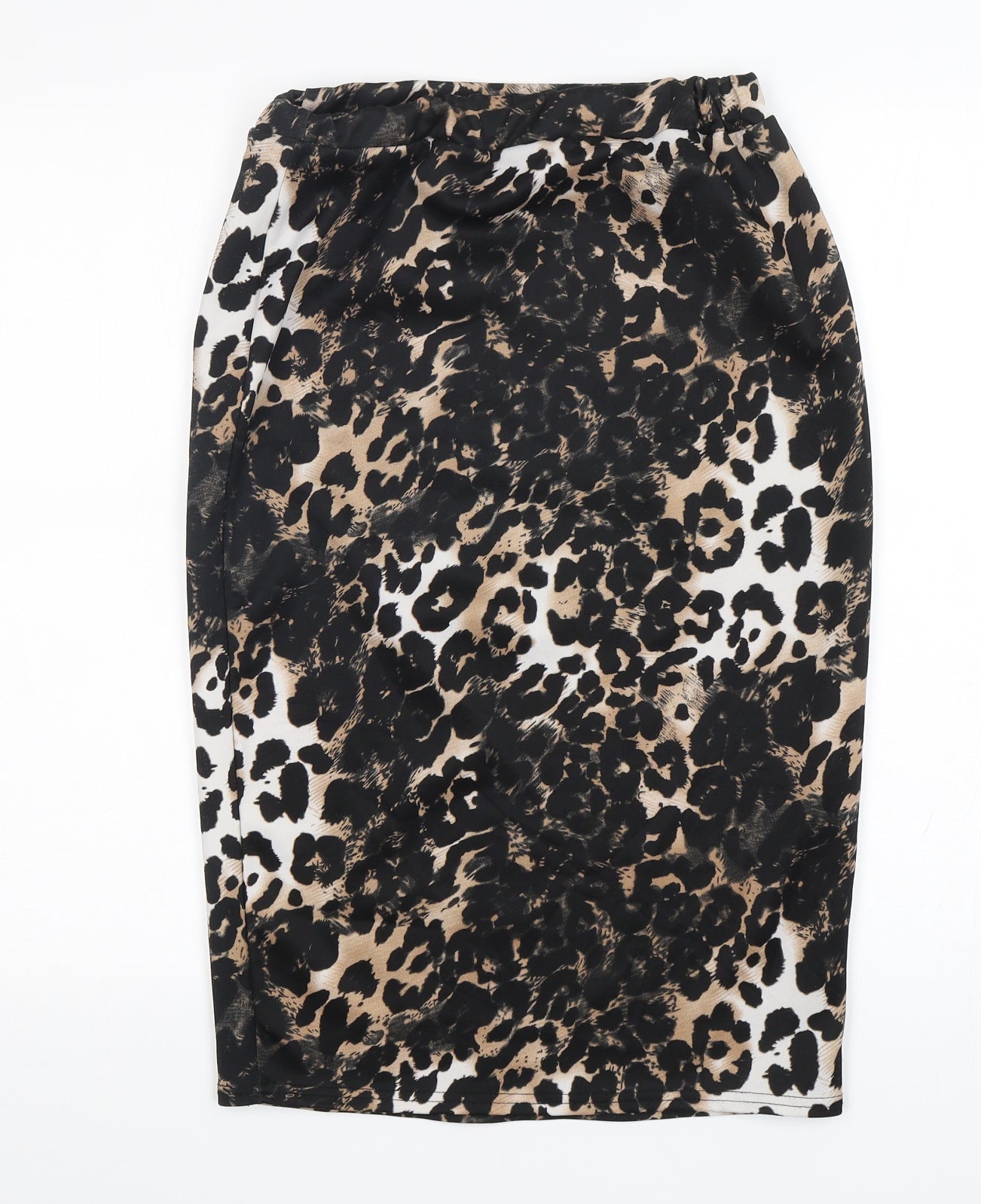 Boohoo Womens Multicoloured Animal Print Polyester Straight & Pencil Skirt Size 10