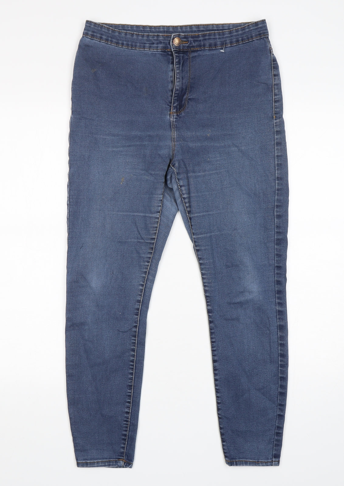 Denim Co Womens Black  Cotton Skinny Jeans Size 14 L26 in Regular