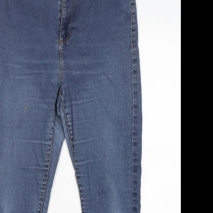 Denim Co Womens Black  Cotton Skinny Jeans Size 14 L26 in Regular