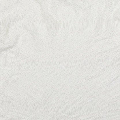 Womens UK Size M Stradivarius White Pullover Jumper