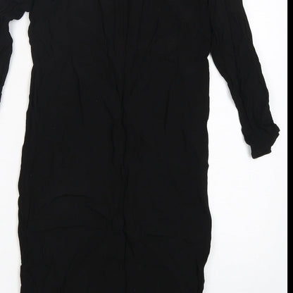 Glassons Womens Black  Viscose Mini  Size 8  Round Neck