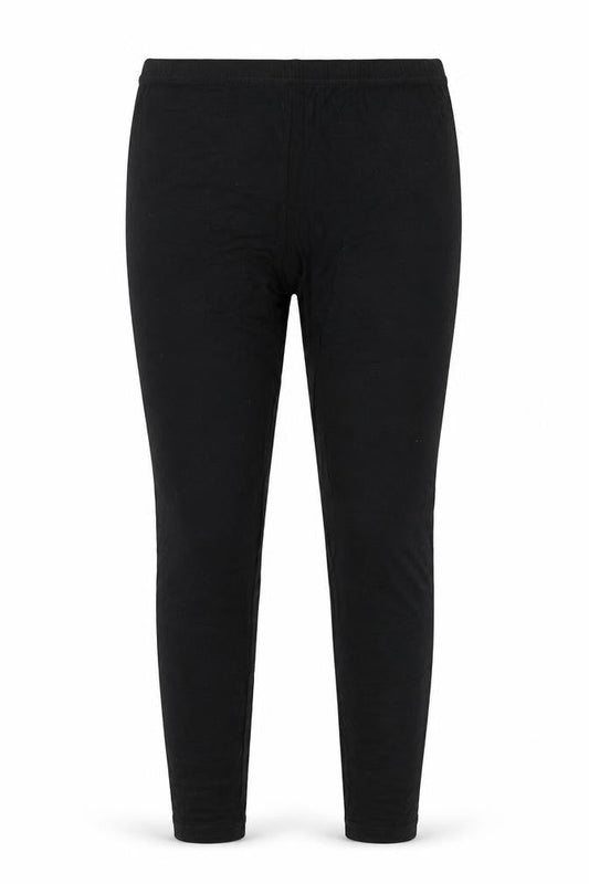 Front view of Primark women’s black viscose jogger leggings, size UK 6, 27-inch leg