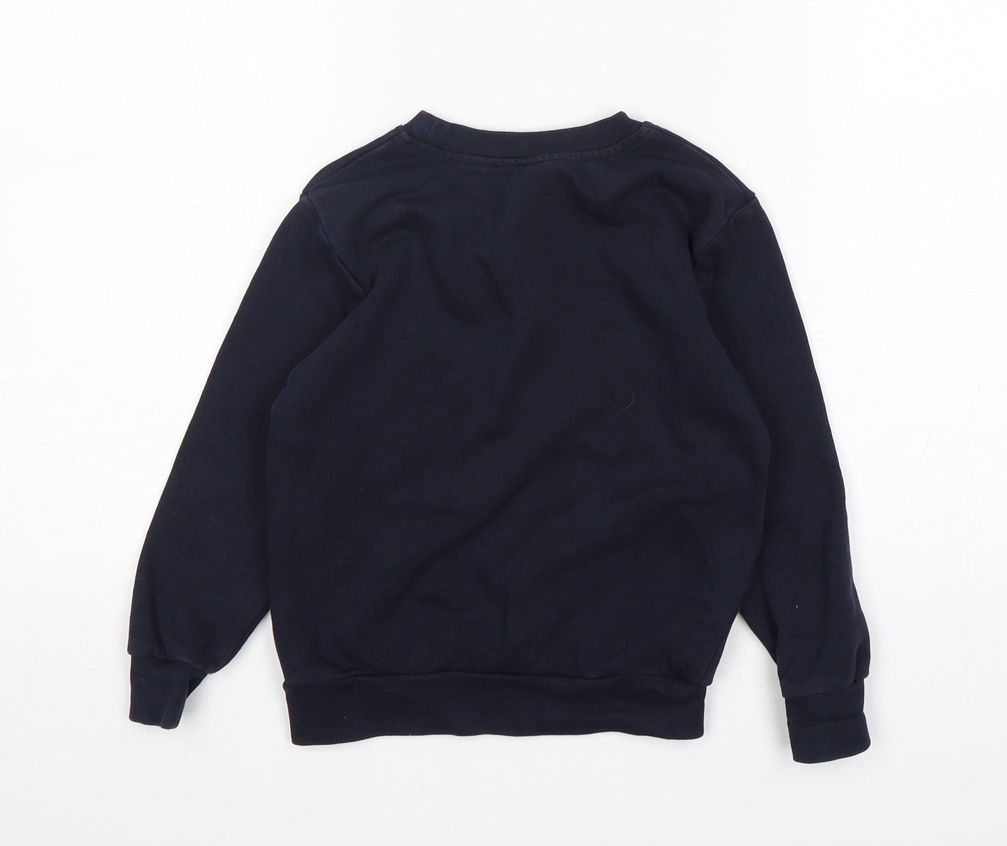 George Boys Blue  Cotton Pullover Sweatshirt Size 5-6 Years  Pullover - School Wear