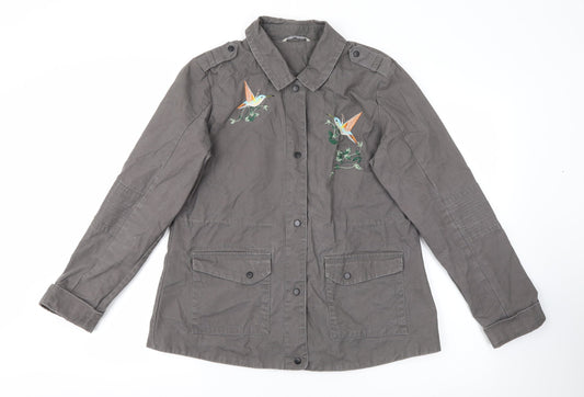 George Womens Grey   Jacket  Size 12  Snap