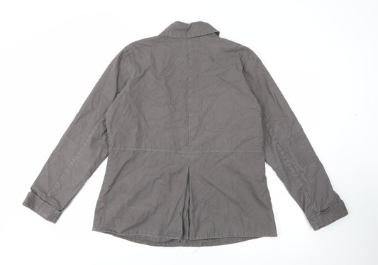 George Womens Grey   Jacket  Size 12  Snap