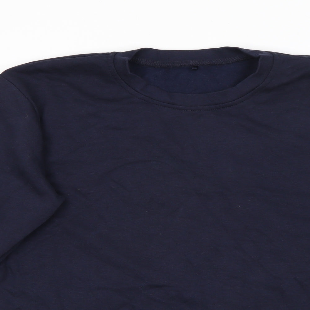 George Boys Blue  Cotton Pullover Sweatshirt Size 11-12 Years