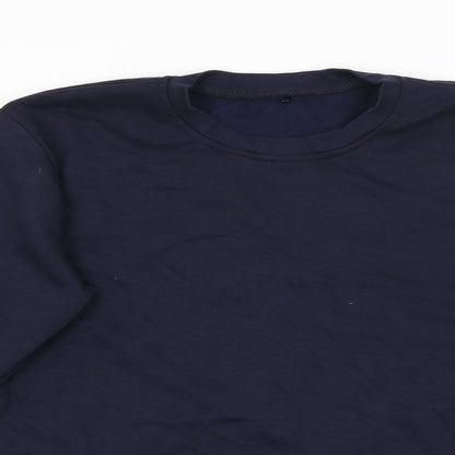 George Boys Blue  Cotton Pullover Sweatshirt Size 11-12 Years