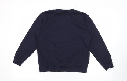 George Boys Blue  Cotton Pullover Sweatshirt Size 11-12 Years