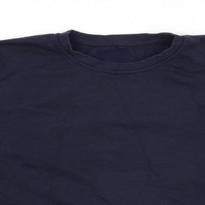 George Boys Blue  Cotton Pullover Sweatshirt Size 11-12 Years