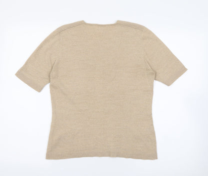 Womens UK Size M Country Casuals Beige Pullover Jumper