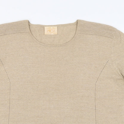 Womens UK Size M Country Casuals Beige Pullover Jumper