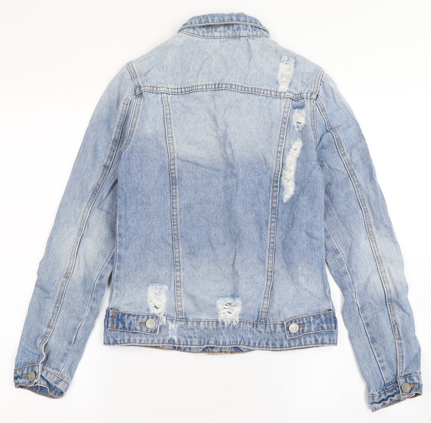 Identity Womens Blue   Jacket  Size 4  Button