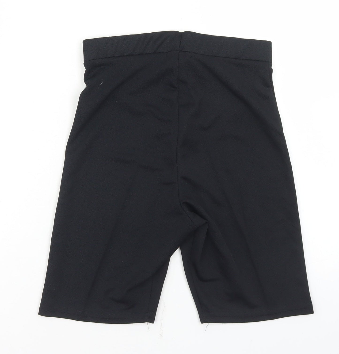 Boohoo Womens Black  Polyester Biker Shorts Size 6 L8 in Regular