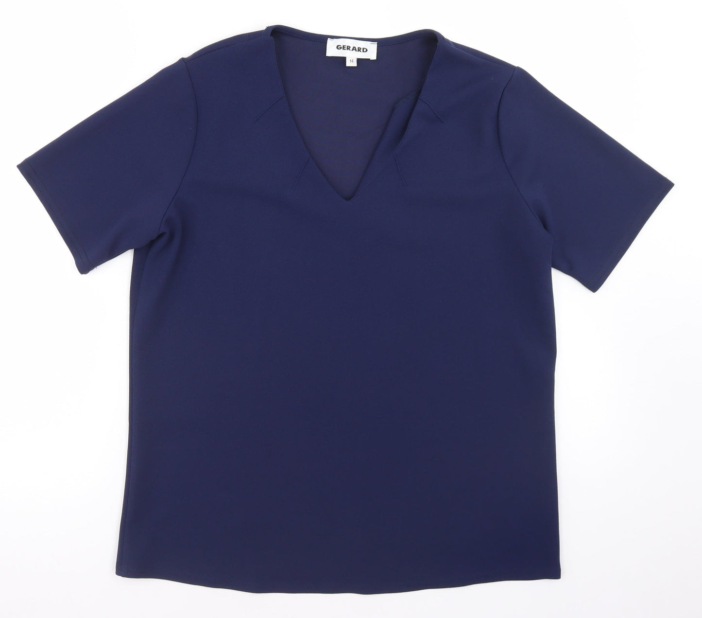 Womens UK Size 14 Gerard Blue Basic Blouse