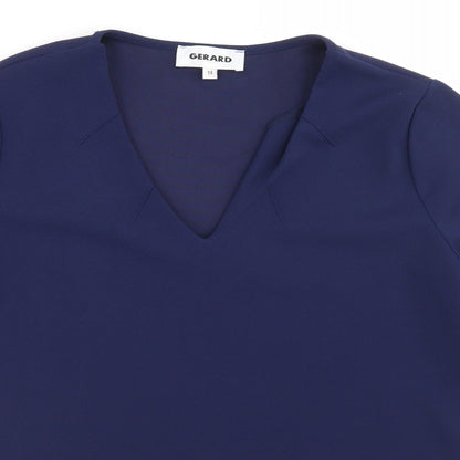 Womens UK Size 14 Gerard Blue Basic Blouse
