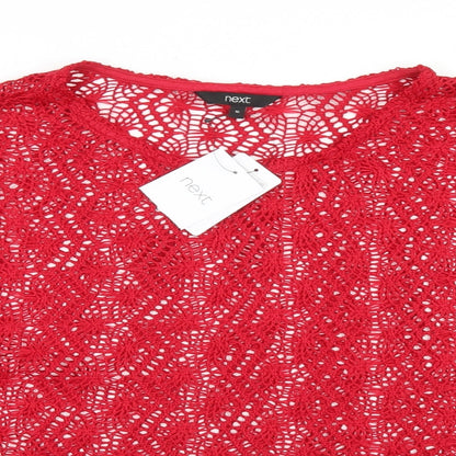 Womens UK Size 16 NEXT Red Pullover Jumper