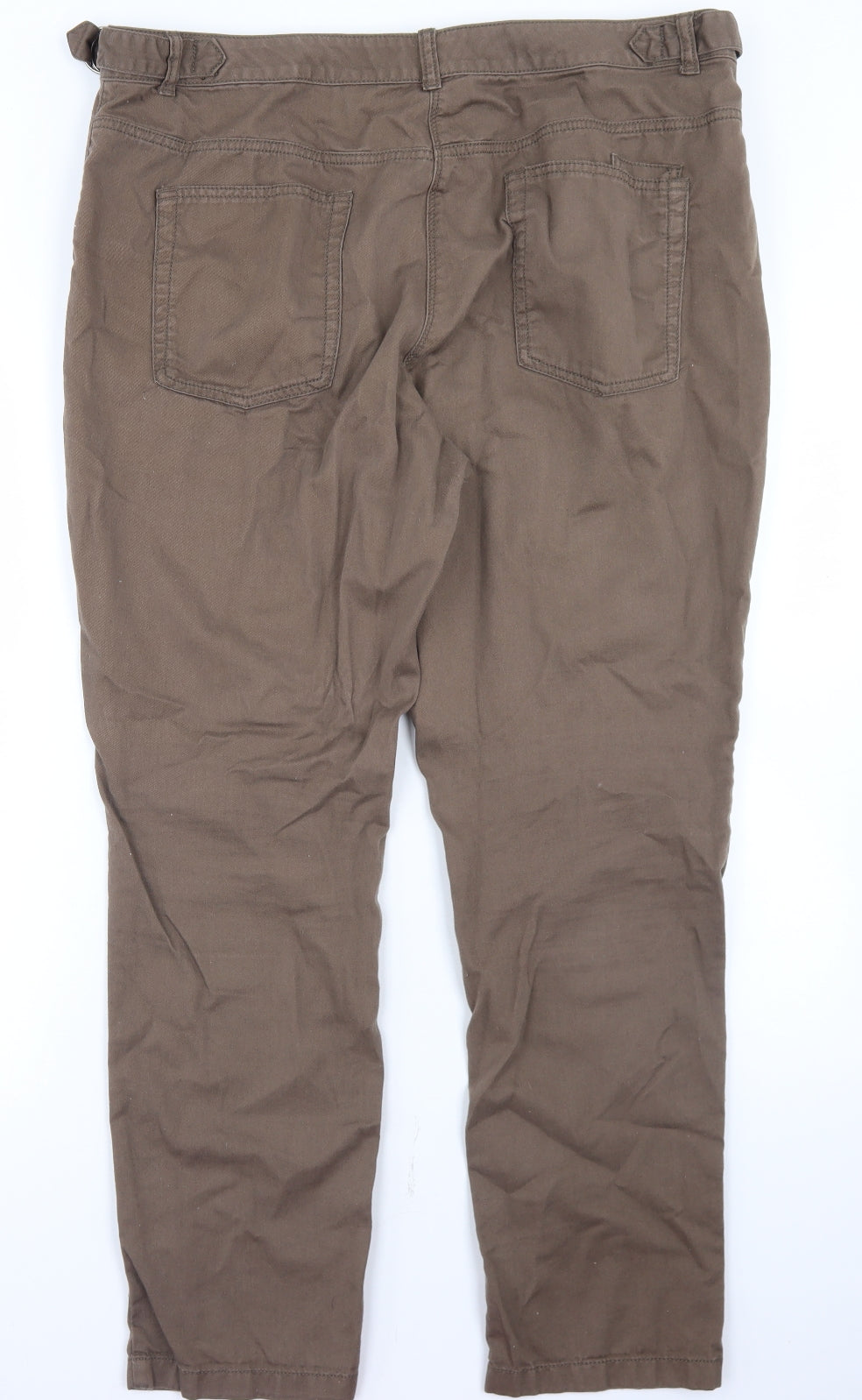 Womens UK Size 38 in NEXT Regular Fit Chino Brown Trousers