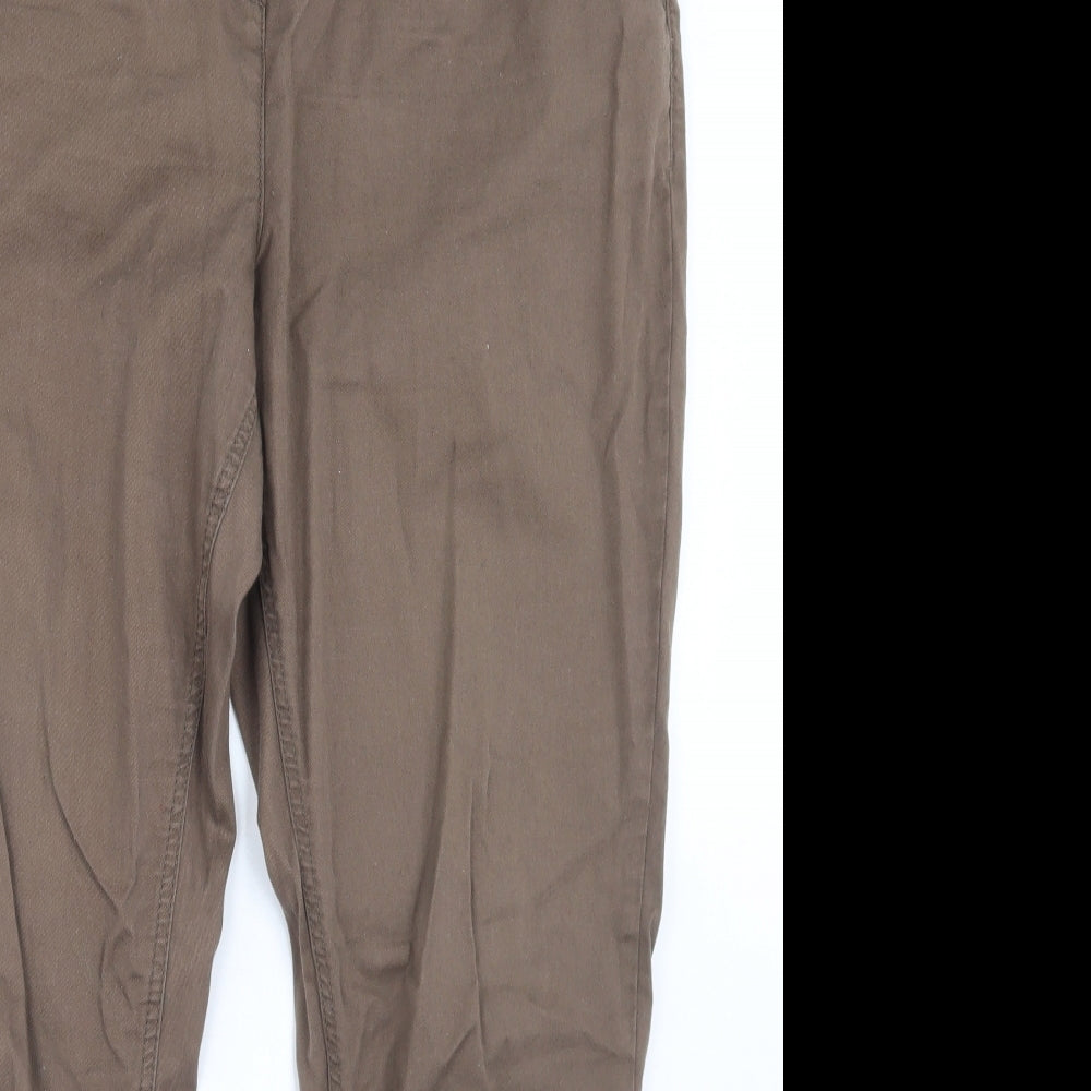 Womens UK Size 38 in NEXT Regular Fit Chino Brown Trousers
