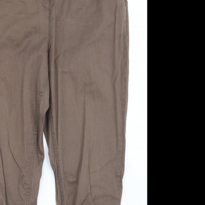 Womens UK Size 38 in NEXT Regular Fit Chino Brown Trousers